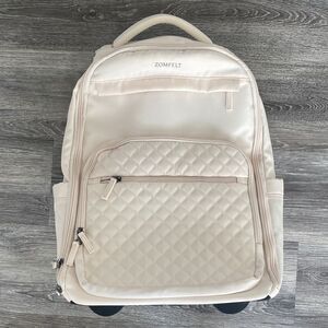 ZOMFELT Rolling Backpack for Women with Wheels 17 Inch Laptop Air Travel NWOT